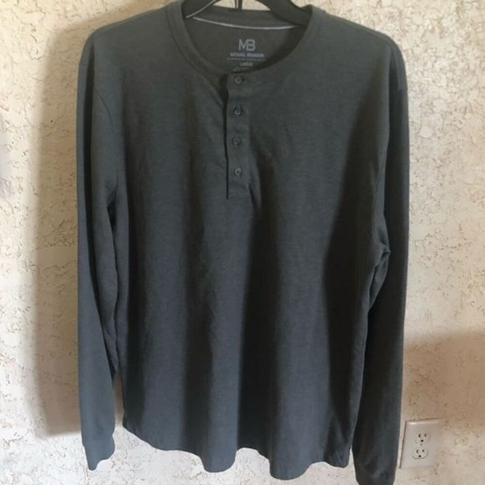 Mens Michael Brandon Large Long Sleeve Shirt